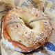 A bagel and lox sandwich